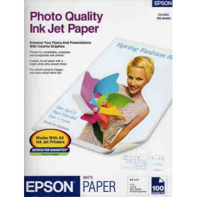 EPSON Photo Quality Ink Jet Paper, DIN A4, 102g/m2, 100 Lap