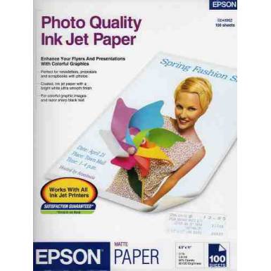 EPSON Photo Quality Ink Jet Paper, DIN A4, 102g/m2, 100 Lap EPSON Photo Quality Ink Jet Paper, DIN A4, 102g/m2, 100 Lap
