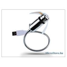 LED Sound LED Sound USB ventil&aacute;tor sz&iacute;nes LED vil&aacute;g&iacute;t&aacute;ssal, flexibilis nyakkal LSUFAN1