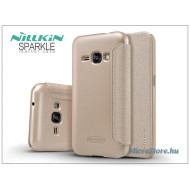 Nillkin Samsung J120F Galaxy J1 (2016) oldalra nyíló flipes tok - Nillkin Sparkle - gold NL117457