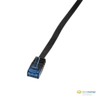 LogiLink CP0141B U/UTP/Telefon lapos patch kábel Cat.5e 20m fekete