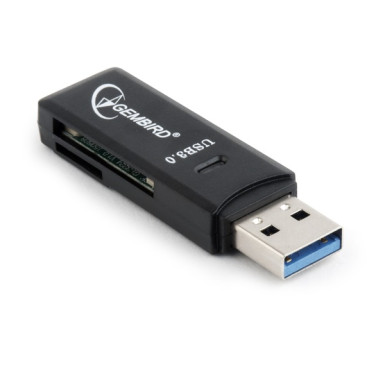 Gembird compact USB 3.0 SD/MicroSD Card Reader, blister UHB-CR3-01