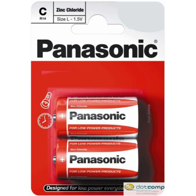 Panasonic 1.5V C elem cink-mangán (2db / csomag) /R14R-2BP/