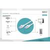 Digitus DK-1521-005 F-UTP patch kábel CAT5e 0.5m szürke