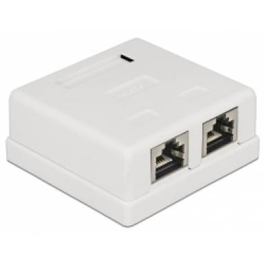 LAN Delock 86269 Cat6 2portos falra szerelhető doboz LAN Delock 86269 Cat6 2portos falra szerelhető doboz