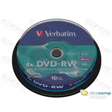 Verbatim DVD-RW [cake box 10   4.7GB   4x ] 43552