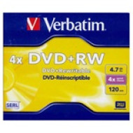 Verbatim DVD+RW [ jewel case 5   4.7GB   4x ] 43229