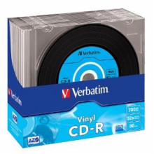 Verbatim CD-R [ slim jewel case 10   700MB   48x   Data Vinyl   DataLife+ AZO ] 43426