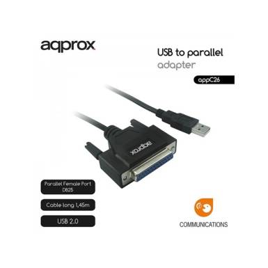 APPROX APPC26 USB to Párhuzamos (paraller) port adapter APPROX APPC26 USB to Párhuzamos (paraller) port adapter