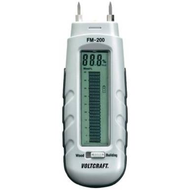 Anyagnedvesség mérő, fa és épületnedvesség mérő 0.2 - 2 térf% Voltcraft FM-200 Anyagnedvesség mérő, fa és épületnedvesség mérő 0.2 - 2 térf% Voltcraft FM-200