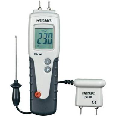 Anyagnedvess&eacute;g m&eacute;rő, fanedvess&eacute;g m&eacute;rő, kem&eacute;nyf&aacute;hoz Voltcraft FM-300