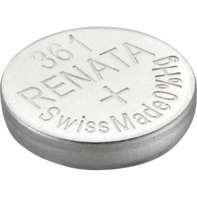 Gombelem 361, ezüstoxid Ranata SR58, 24 mAh, 1,55 V Gombelem 361, ezüstoxid Ranata SR58, 24 mAh, 1,55 V