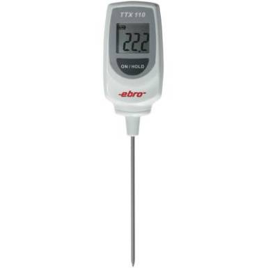 Ebro TTX 110 digit&aacute;lis besz&uacute;r&oacute;s &eacute;telhőm&eacute;rő, h&uacute;shőm&eacute;rő, cukr&aacute;szhőm&eacute;rő, -50 - +350 &deg;C, HACCP