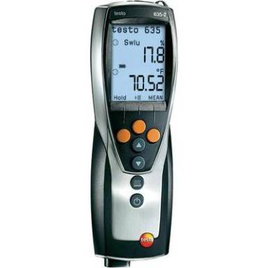 Hőmérséklet és páratartalom mérő kézi műszer, thermo-hygrométer Testo 635-2 Hőmérséklet és páratartalom mérő kézi műszer, thermo-hygrométer Testo 635-2