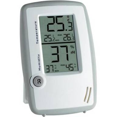 Szobai hő- és páratartalom mérő, hygrométer, támasszal, -10,0 ... +70,0 °C, 20 - 99% rF TFA Szobai hő- és páratartalom mérő, hygrométer, támasszal, -10,0 ... +70,0 °C, 20 - 99% rF TFA