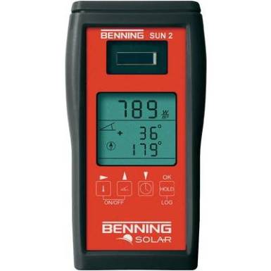 Benning SUN 2 Napfény besugárzás mérő, napfény mérő és hőmérséklet mérő műszer Benning SUN 2 Napfény besugárzás mérő, napfény mérő és hőmérséklet mérő műszer