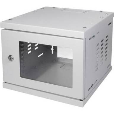 10-os zárható fali rackszekrény, szürke 4HE 312x300mm LogiLink W06Z33G 10-os zárható fali rackszekrény, szürke 4HE 312x300mm LogiLink W06Z33G