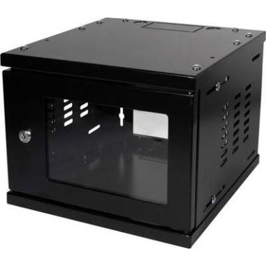 10-os zárható fali rackszekrény, fekete 4HE 312x300mm LogiLink W06Z33B 10-os zárható fali rackszekrény, fekete 4HE 312x300mm LogiLink W06Z33B