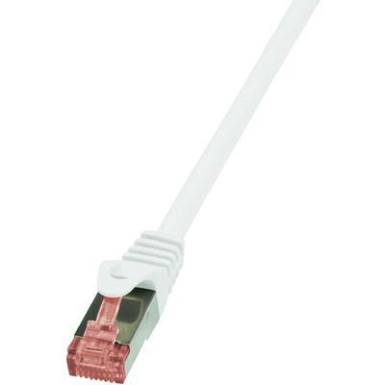 RJ45 H&aacute;l&oacute;zati csatlakoz&oacute;k&aacute;bel, CAT 6 S/FTP [1x RJ45 dug&oacute; - 1x RJ45 dug&oacute;] 3 m, feh&eacute;r LogiLink