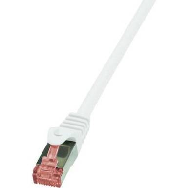 RJ45 H&aacute;l&oacute;zati csatlakoz&oacute;k&aacute;bel, CAT 6 S/FTP [1x RJ45 dug&oacute; - 1x RJ45 dug&oacute;] 10 m, feh&eacute;r LogiLink