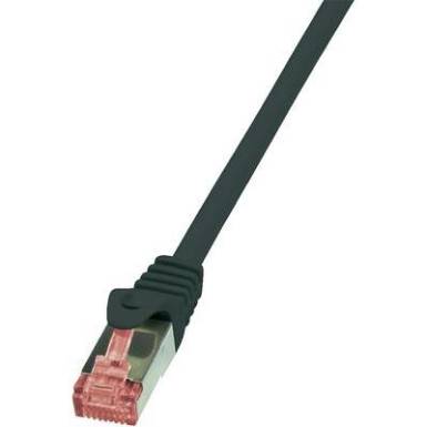 RJ45 H&aacute;l&oacute;zati csatlakoz&oacute;k&aacute;bel, CAT 6 S/FTP [1x RJ45 dug&oacute; - 1x RJ45 dug&oacute;] 1 m, fekete LogiLink