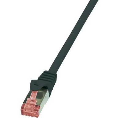 RJ45 H&aacute;l&oacute;zati csatlakoz&oacute;k&aacute;bel, CAT 6 S/FTP [1x RJ45 dug&oacute; - 1x RJ45 dug&oacute;] 1,5 m, fekete LogiLink
