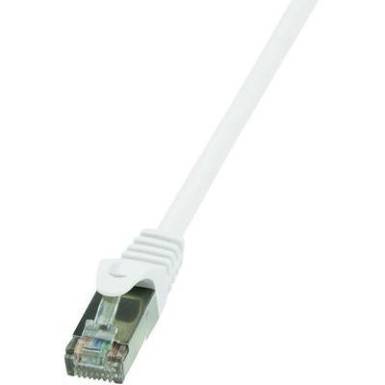 RJ45 H&aacute;l&oacute;zati csatlakoz&oacute;k&aacute;bel, CAT 6 F/UTP [1x RJ45 dug&oacute; - 1x RJ45 dug&oacute;] 0,25 m, feh&eacute;r LogiLink