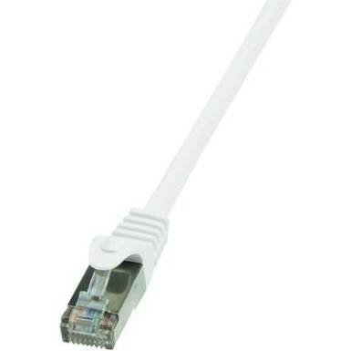 RJ45 H&aacute;l&oacute;zati csatlakoz&oacute;k&aacute;bel, CAT 6 F/UTP [1x RJ45 dug&oacute; - 1x RJ45 dug&oacute;] 0,5 m, feh&eacute;r LogiLink