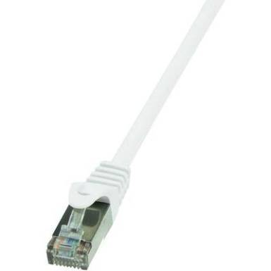 RJ45 H&aacute;l&oacute;zati csatlakoz&oacute;k&aacute;bel, CAT 6 F/UTP [1x RJ45 dug&oacute; - 1x RJ45 dug&oacute;] 15 m, feh&eacute;r LogiLink