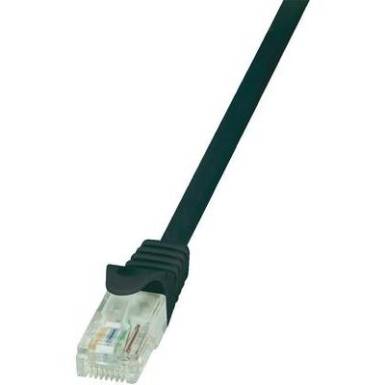 RJ45 H&aacute;l&oacute;zati csatlakoz&oacute;k&aacute;bel, CAT 6 U/UTP [1x RJ45 dug&oacute; - 1x RJ45 dug&oacute;] 2 m, fekete LogiLink CP2053U