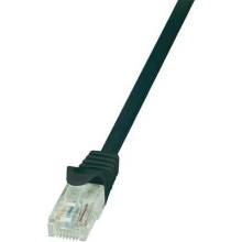 RJ45 Hálózati csatlakozókábel, CAT 6 U/UTP [1x RJ45 dugó - 1x RJ45 dugó] 5 m, fekete LogiLink CP2073U