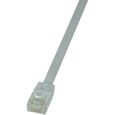 RJ45 Hálózati csatlakozókábel, CAT 6 U/UTP [1x RJ45 dugó - 1x RJ45 dugó] 5 m, fehér LogiLink CF2071U
