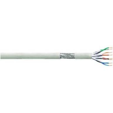 Patchkábel, Cat 6 S/FTP 4 x 2 AWG 27 Szürke 100 m LogiLink Patchkábel, Cat 6 S/FTP 4 x 2 AWG 27 Szürke 100 m LogiLink