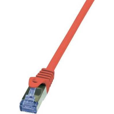 RJ45 H&aacute;l&oacute;zati csatlakoz&oacute;k&aacute;bel, CAT 6A S/FTP [1x RJ45 dug&oacute; - 1x RJ45 dug&oacute;] 0,5 m, piros LogiLink