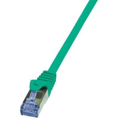 RJ45 H&aacute;l&oacute;zati csatlakoz&oacute;k&aacute;bel, CAT 6A S/FTP [1x RJ45 dug&oacute; - 1x RJ45 dug&oacute;] 0,25 m, z&ouml;ld LogiLink