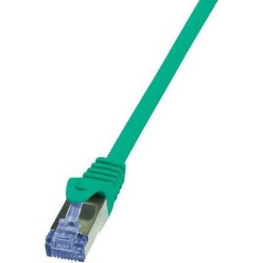 RJ45 H&aacute;l&oacute;zati csatlakoz&oacute;k&aacute;bel, CAT 6A S/FTP [1x RJ45 dug&oacute; - 1x RJ45 dug&oacute;] 1 m, z&ouml;ld LogiLink