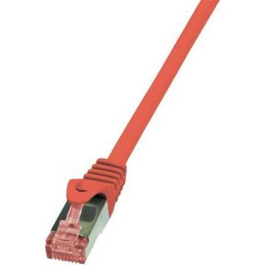 RJ45 H&aacute;l&oacute;zati csatlakoz&oacute;k&aacute;bel, CAT 6 S/FTP [1x RJ45 dug&oacute; - 1x RJ45 dug&oacute;] 1 m, piros LogiLink