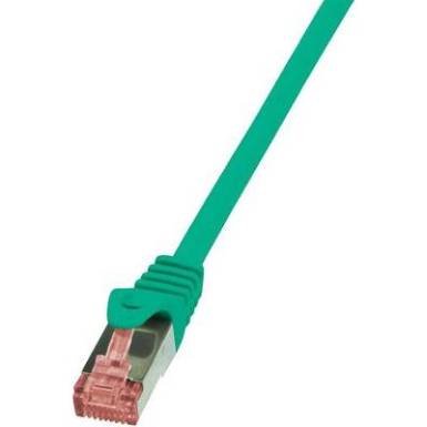 RJ45 H&aacute;l&oacute;zati csatlakoz&oacute;k&aacute;bel, CAT 6 S/FTP [1x RJ45 dug&oacute; - 1x RJ45 dug&oacute;] 0,5 m, z&ouml;ld LogiLink
