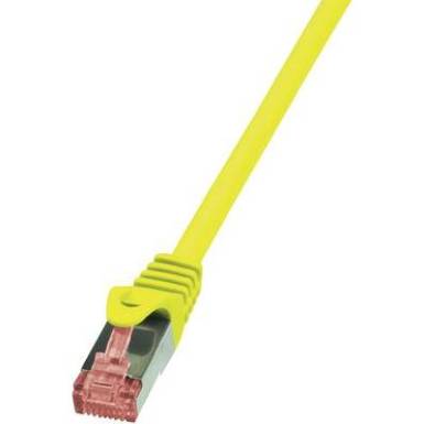 RJ45 H&aacute;l&oacute;zati csatlakoz&oacute;k&aacute;bel, CAT 6 S/FTP [1x RJ45 dug&oacute; - 1x RJ45 dug&oacute;] 0,5 m, s&aacute;rga LogiLink