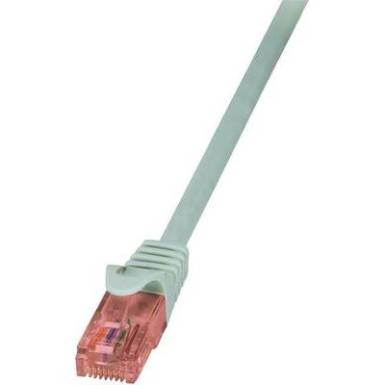 RJ45 H&aacute;l&oacute;zati csatlakoz&oacute;k&aacute;bel, l&aacute;ng&aacute;ll&oacute;, CAT 6 U/UTP [1x RJ45 dug&oacute; - 1x RJ45 dug&oacute;] 2 m, sz&uuml;rke LogiLink