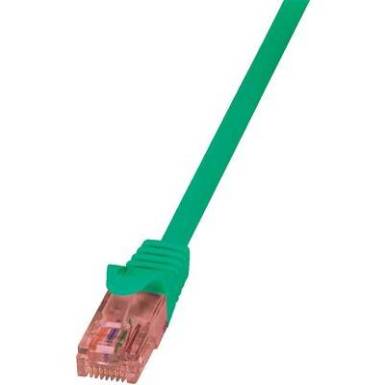 RJ45 H&aacute;l&oacute;zati csatlakoz&oacute;k&aacute;bel, l&aacute;ng&aacute;ll&oacute;, CAT 6 U/UTP [1x RJ45 dug&oacute; - 1x RJ45 dug&oacute;] 2 m, z&ouml;ld LogiLink