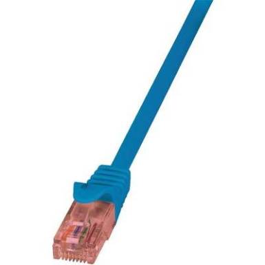 RJ45 H&aacute;l&oacute;zati csatlakoz&oacute;k&aacute;bel, l&aacute;ng&aacute;ll&oacute;, CAT 6 U/UTP [1x RJ45 dug&oacute; - 1x RJ45 dug&oacute;] 1 m, k&eacute;k LogiLink