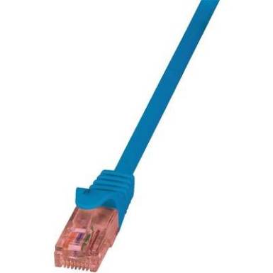 RJ45 H&aacute;l&oacute;zati csatlakoz&oacute;k&aacute;bel, l&aacute;ng&aacute;ll&oacute;, CAT 6 U/UTP [1x RJ45 dug&oacute; - 1x RJ45 dug&oacute;] 3 m, k&eacute;k LogiLink