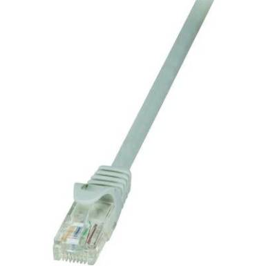 RJ45 H&aacute;l&oacute;zati csatlakoz&oacute;k&aacute;bel, CAT 6 U/UTP [1x RJ45 dug&oacute; - 1x RJ45 dug&oacute;] 0,5 m, sz&uuml;rke LogiLink