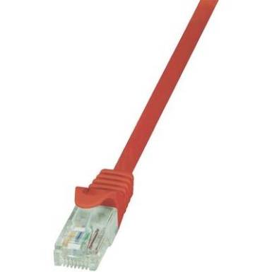 RJ45 H&aacute;l&oacute;zati csatlakoz&oacute;k&aacute;bel, CAT 6 U/UTP [1x RJ45 dug&oacute; - 1x RJ45 dug&oacute;] 3 m, piros LogiLink