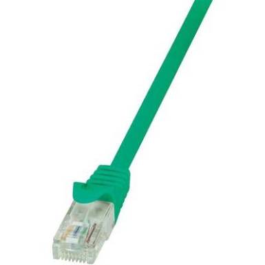 RJ45 H&aacute;l&oacute;zati csatlakoz&oacute;k&aacute;bel, CAT 6 U/UTP [1x RJ45 dug&oacute; - 1x RJ45 dug&oacute;] 0,5 m, z&ouml;ld LogiLink