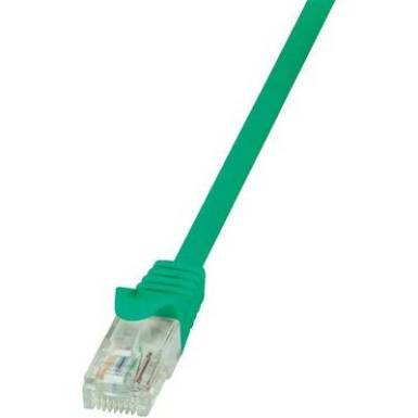 RJ45 H&aacute;l&oacute;zati csatlakoz&oacute;k&aacute;bel, CAT 6 U/UTP [1x RJ45 dug&oacute; - 1x RJ45 dug&oacute;] 1 m, z&ouml;ld LogiLink
