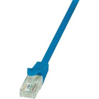 RJ45 H&aacute;l&oacute;zati csatlakoz&oacute;k&aacute;bel, CAT 6 U/UTP [1x RJ45 dug&oacute; - 1x RJ45 dug&oacute;] 0,5 m, k&eacute;k LogiLink