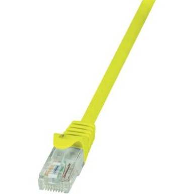 RJ45 H&aacute;l&oacute;zati csatlakoz&oacute;k&aacute;bel, CAT 6 U/UTP [1x RJ45 dug&oacute; - 1x RJ45 dug&oacute;] 0,25 m, s&aacute;rga LogiLink