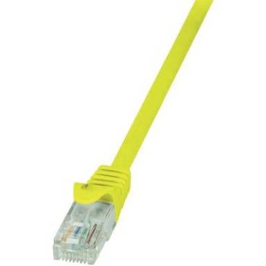 RJ45 H&aacute;l&oacute;zati csatlakoz&oacute;k&aacute;bel, CAT 6 U/UTP [1x RJ45 dug&oacute; - 1x RJ45 dug&oacute;] 7,5 m, s&aacute;rga LogiLink